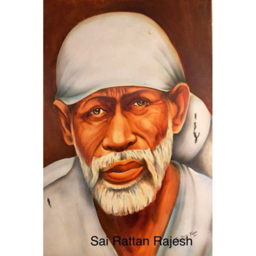 Realistic Art Shirdi Sai Baba Portrait 1