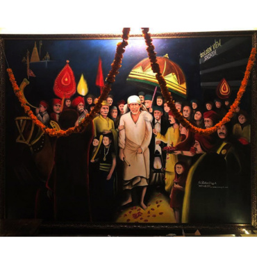 Realistic Art Shirdi Sai Baba With Barat
