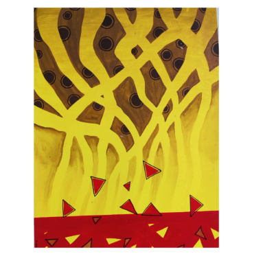 Modern Art Heart Painting