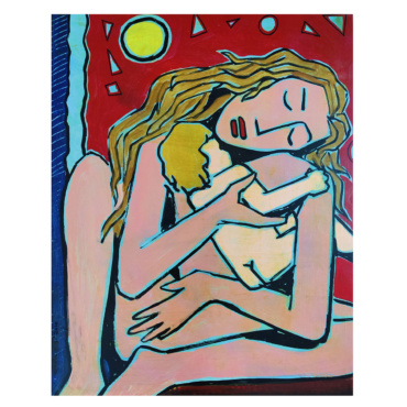 Modern Art Mother Child Painting