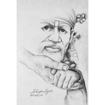 Sai Baba Sketch Drawing 0013