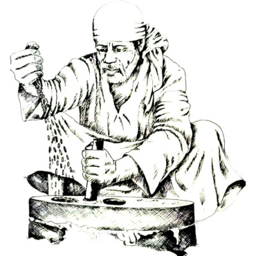 Sai Baba Sketch Drawing 0019